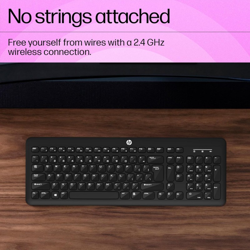 HP K260 Wireless Keyboard/Quick/Comfy/Accurate/Plug and Play/Led Indicators,Black HP K260 Wireless Keyboard/Quick/Comfy/Accurate/Plug and Play/Led Indicators,Black