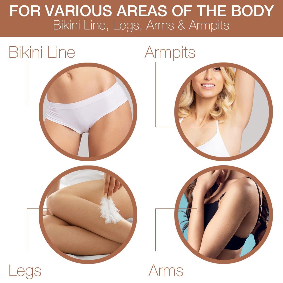 Havells FD5056 Lady Shaver, Twin Trim head for painless hair removal (White)