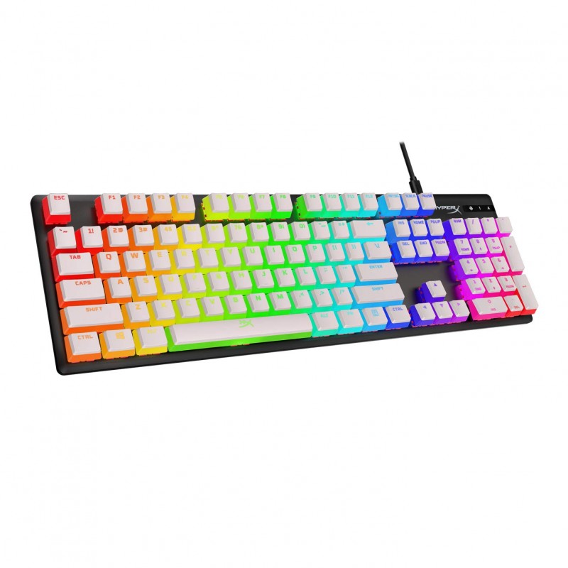 HyperX Double Shot Pbt Pudding Full OEM Profile, English Us Layout 104 Keycaps Set with Translucent Layer for Mechanical Keyboards - White (Hkcpxp-Wt-Us/G) HyperX Double Shot Pbt Pudding Full OEM Profile, English Us Layout 104 Keycaps Set with Translucent Layer for Mechanical Keyboards - White (Hkcpxp-Wt-Us/G)