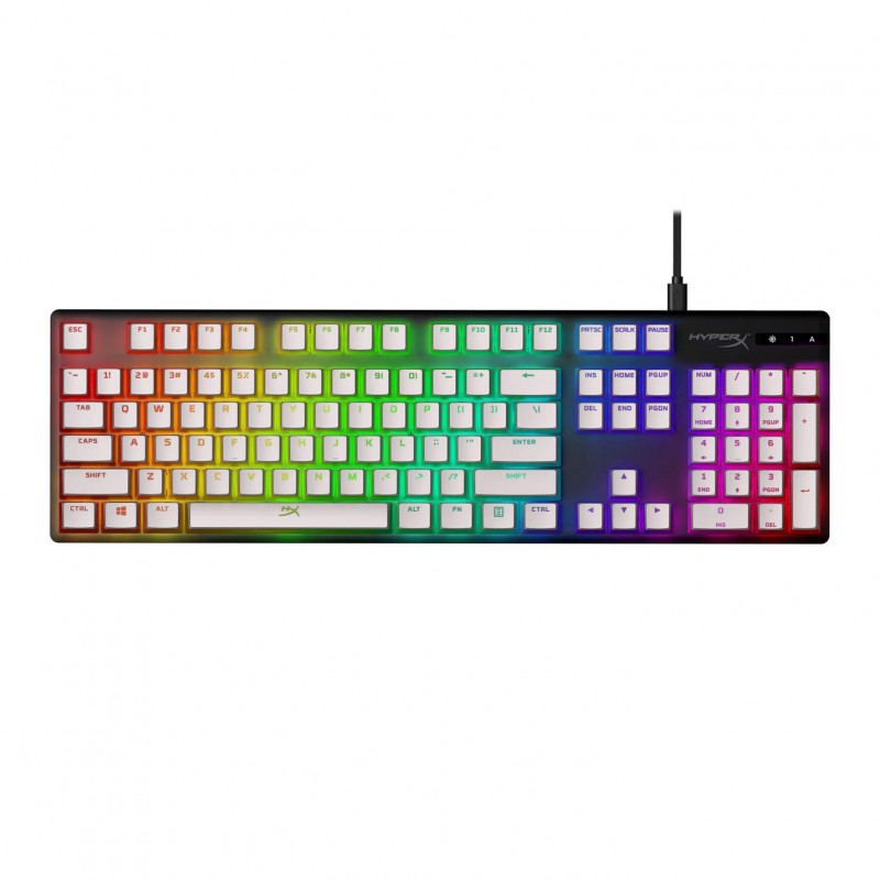 HyperX Double Shot Pbt Pudding Full OEM Profile, English Us Layout 104 Keycaps Set with Translucent Layer for Mechanical Keyboards - White (Hkcpxp-Wt-Us/G) HyperX Double Shot Pbt Pudding Full OEM Profile, English Us Layout 104 Keycaps Set with Translucent Layer for Mechanical Keyboards - White (Hkcpxp-Wt-Us/G)
