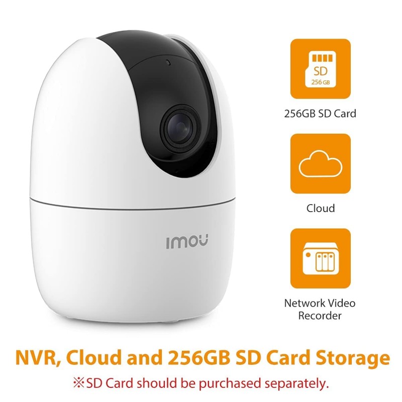 Imou Ranger 2-D, 360° Coverage, AI Human Detection, Privacy Mode, Human Detection,1080P, Built-in Siren,Wireless, Smart Tracking, Privacy Mode, Night Vision, Two-Way Talk, Cloud, White Imou Ranger 2-D, 360° Coverage, AI Human Detection, Privacy Mode, Human Detection,1080P, Built-in Siren,Wireless, Smart Tracking, Privacy Mode, Night Vision, Two-Way Talk, Cloud, White