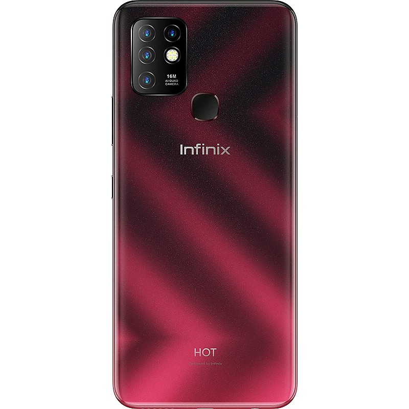 Infinix Hot 10 (Amber Red 6 GB RAM 128 GB Storage) Refurbished 