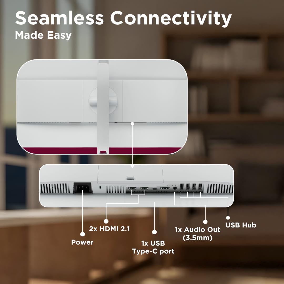 Lenovo L-Series 27 inch (68.5cm) QHD IPS Monitor| 100Hz, 1ms, FreeSync, 99% sRGB, 90% DCI-P3, 3Wx2 Speakers, 4xUSB-A, 1xUSB-C, 2X HDMI 2.1, Tilt, Swivel, Pivot Height Adjust Stand: Grey, L27h-4A