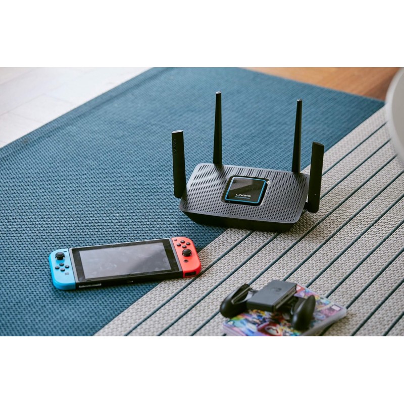 Linksys MR9000X Tri-Band AC 3000 Gigabit WiFi 5 Router MU-Mimo (Wireless Gaming Mesh),Enhance Speed up to 3.0 Gbps and Coverage up to 1,500 sq ft, Parental Controls,30+Devices,App Setup,Wall mountable Linksys MR9000X Tri-Band AC 3000 Gigabit WiFi 5 Router MU-Mimo (Wireless Gaming Mesh),Enhance Speed up to 3.0 Gbps and Coverage up to 1,500 sq ft, Parental Controls,30+Devices,App Setup,Wall mountable