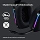 Logitech G733 Lightspeed Wireless Gaming Headset with Suspension Headband, LIGHTSYNC RGB, Blue VO!CE mic Technology and PRO-G Audio Drivers - Black