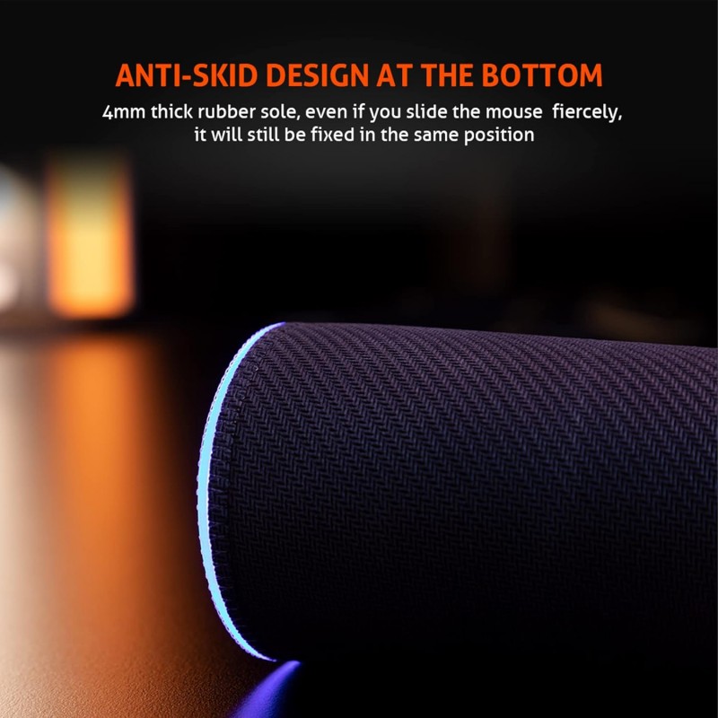 MEETION MT-PD120 Gaming Mouse Pad Black 35.5X26cm Size with Smooth Fabric Material, LED RGB Light, 11 Lighting Mode, Plug & Play USB Cable, Anti-Skid Design, 4mm Thick Rubber Base MEETION MT-PD120 Gaming Mouse Pad Black 35.5X26cm Size with Smooth Fabric Material, LED RGB Light, 11 Lighting Mode, Plug & Play USB Cable, Anti-Skid Design, 4mm Thick Rubber Base