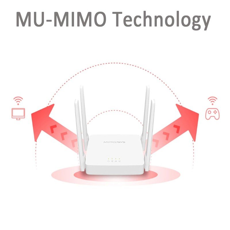 MERCUSYS AC1200 Wireless Dual_Band WiFi Router Mercusys AC10 | 1200 Mbps Wi-Fi Speed | 4 High Gain Antennas | Parental Control | IPTV and IPv6 Supported, White MERCUSYS AC1200 Wireless Dual_Band WiFi Router Mercusys AC10 | 1200 Mbps Wi-Fi Speed | 4 High Gain Antennas | Parental Control | IPTV and IPv6 Supported, White