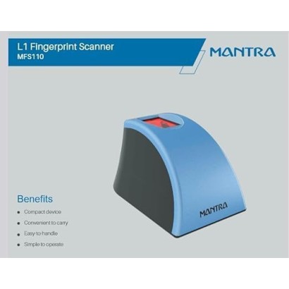 Mantra MFS110 L1 Fingerprint Scanner With 1 year Rd Service (Latest Edition) Mantra MFS110 L1 Fingerprint Scanner With 1 year Rd Service (Latest Edition)