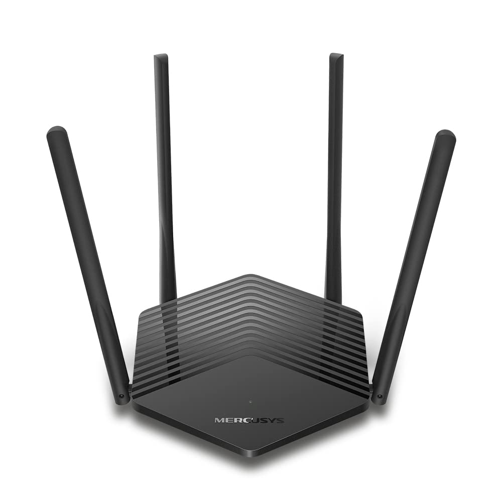 Mercusys MR60X AX1500 WiFi 6 Router | Dual Band 1500 Mbps Wireless 1.5 Gbps Gigabit Wi-Fi | OFDMA & MU-MIMO | 4× Multi-Directional high-gain Antennas with Beamforming Mercusys MR60X AX1500 WiFi 6 Router | Dual Band 1500 Mbps Wireless 1.5 Gbps Gigabit Wi-Fi | OFDMA & MU-MIMO | 4× Multi-Directional high-gain Antennas with Beamforming
