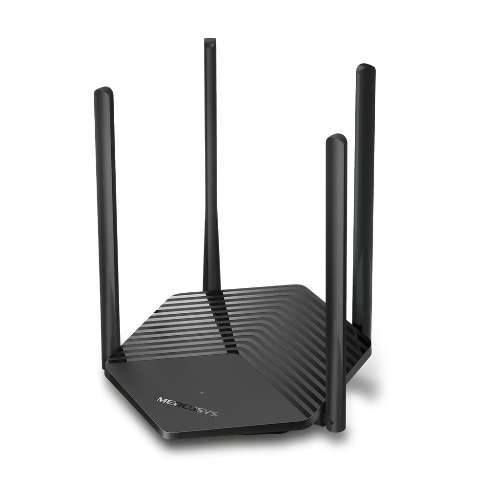Mercusys MR60X AX1500 WiFi 6 Router | Dual Band 1500 Mbps Wireless 1.5 Gbps Gigabit Wi-Fi | OFDMA & MU-MIMO | 4× Multi-Directional high-gain Antennas with Beamforming Mercusys MR60X AX1500 WiFi 6 Router | Dual Band 1500 Mbps Wireless 1.5 Gbps Gigabit Wi-Fi | OFDMA & MU-MIMO | 4× Multi-Directional high-gain Antennas with Beamforming
