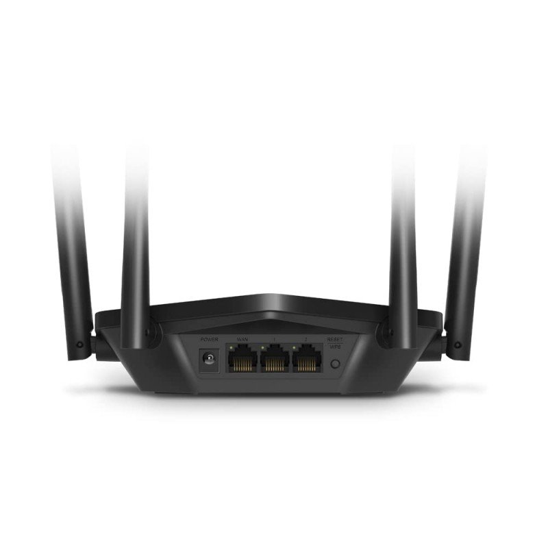 Mercusys MR60X AX1500 WiFi 6 Router | Dual Band 1500 Mbps Wireless 1.5 Gbps Gigabit Wi-Fi | OFDMA & MU-MIMO | 4× Multi-Directional high-gain Antennas with Beamforming Mercusys MR60X AX1500 WiFi 6 Router | Dual Band 1500 Mbps Wireless 1.5 Gbps Gigabit Wi-Fi | OFDMA & MU-MIMO | 4× Multi-Directional high-gain Antennas with Beamforming