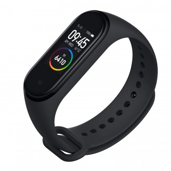 Mi Smart Band 4  (Black Strap, Size : Regular)