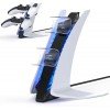 New World Special Edition Charger for PS5 DualSense Controller - Wireless Charging Station With Dual USB C Ports, Fast Charging Dock for Sony Playstation 5 - White New World Special Edition Charger for PS5 DualSense Controller - Wireless Charging Station With Dual USB C Ports, Fast Charging Dock for Sony Playstation 5 - White