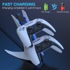 New World Special Edition Charger for PS5 DualSense Controller - Wireless Charging Station With Dual USB C Ports, Fast Charging Dock for Sony Playstation 5 - White New World Special Edition Charger for PS5 DualSense Controller - Wireless Charging Station With Dual USB C Ports, Fast Charging Dock for Sony Playstation 5 - White