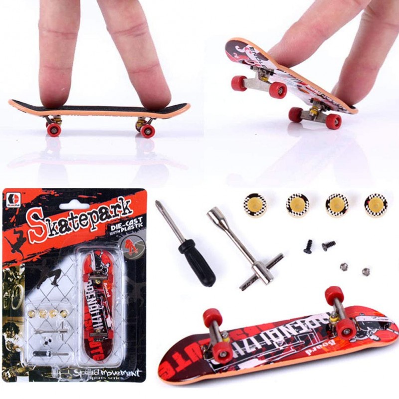 PATPAT 1Pc Mini Skateboard Finger Board Skate Boarding Kit PATPAT 1Pc Mini Skateboard Finger Board Skate Boarding Kit
