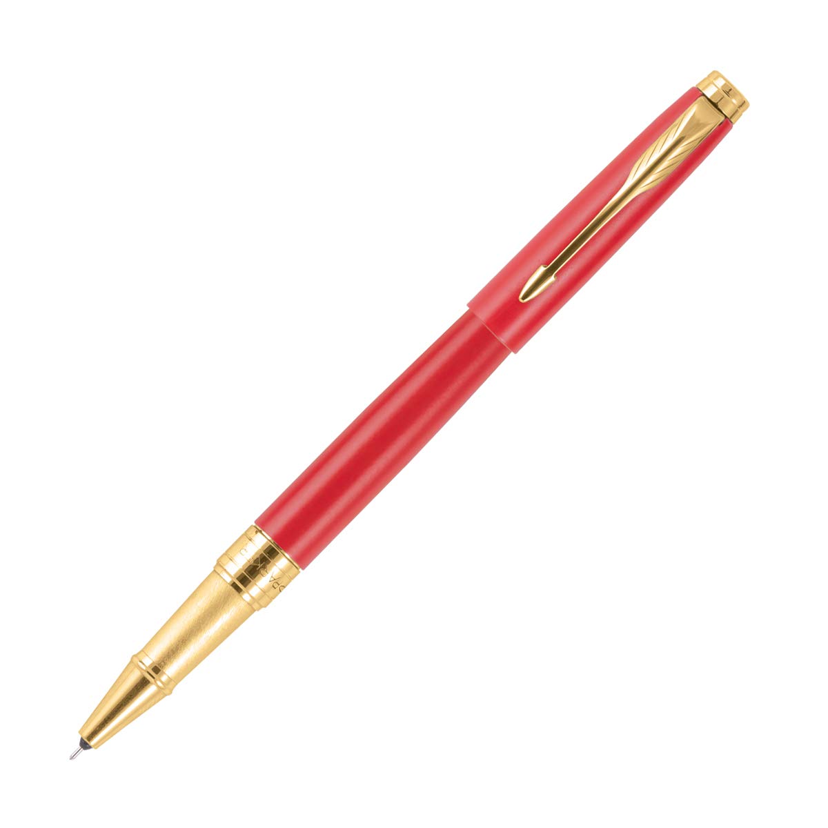 Parker Aster Matte Red |Gold Trim |Roller Ball Pen