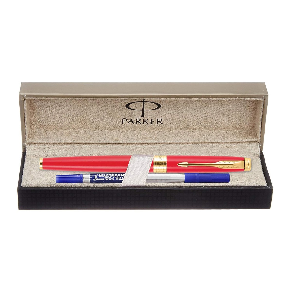 Parker Aster Matte Red |Gold Trim |Roller Ball Pen