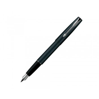 Parker Frontier Matte Black Chrome Trim Fountain Pen | Corporate Gift | Ideal For Professional Use