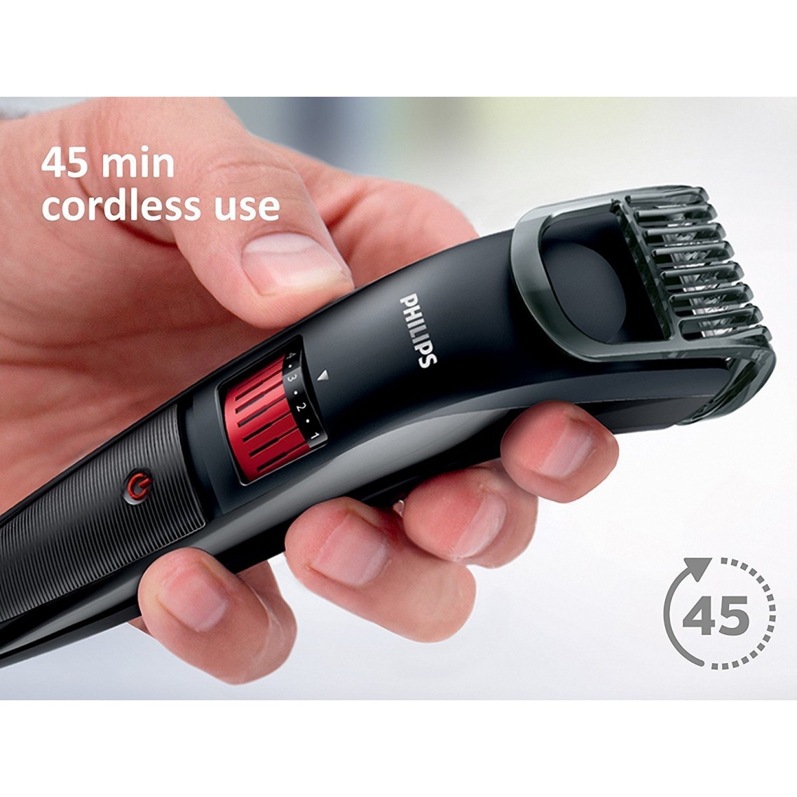 Philips QT4005/15 Beard Trimmer Cordless for Men (Black)
