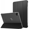 ProElite Smart Case Cover for Apple iPad Pro 11 inch (27.9cm) 2022/2021 4th/3rd Generation [Auto Sleep/Wake ], Translucent & Hard Back, Black