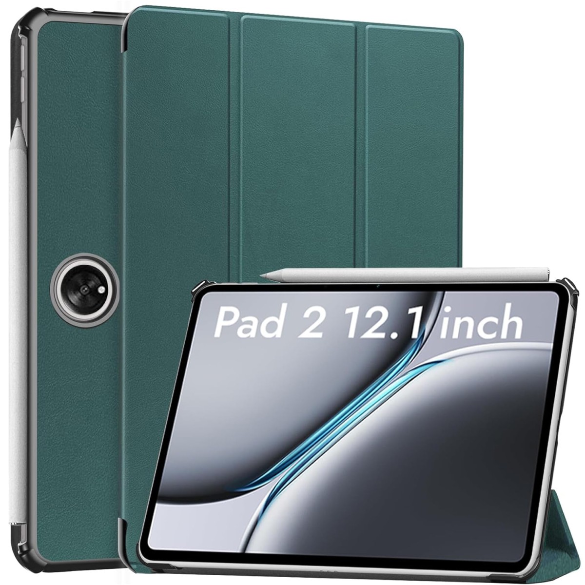 Robustrion Cover Case for OnePlus Pad 2 12.1 inch Cover, Flip Cover Case for OnePlus Pad 2 12.1 inch [Auto Sleep Wake Support] - Dark Green