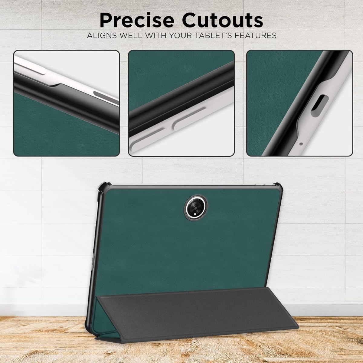 Robustrion Cover Case for OnePlus Pad 2 12.1 inch Cover, Flip Cover Case for OnePlus Pad 2 12.1 inch [Auto Sleep Wake Support] - Dark Green