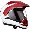 Royal Enfield DS Escapade ISI Certified Full Face Riding Helmet White & Red (L) 58 Cm-High Impact Grade Thermoplastic & Vented EPS Liner for Superior Impact Protection and Durability