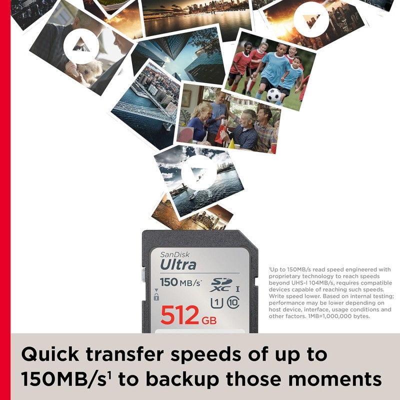 SanDisk Ultra SDHC UHS-I Card 32GB 120MB/s R for DSLR Cameras, for Full HD Recording, 10Y Warranty SanDisk Ultra SDHC UHS-I Card 32GB 120MB/s R for DSLR Cameras, for Full HD Recording, 10Y Warranty