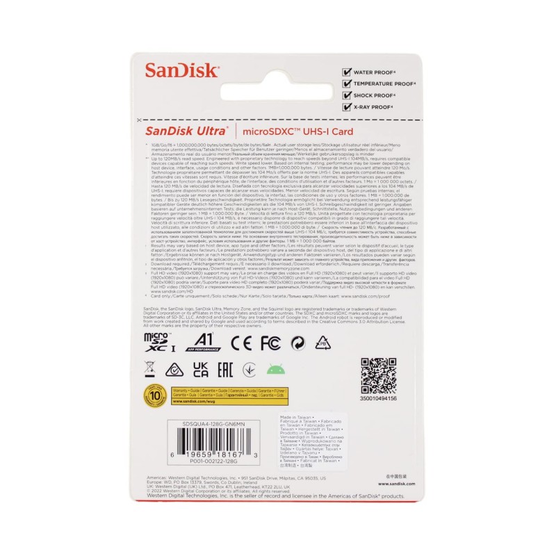 SanDisk Ultra microSD UHS-I Card 512GB, 120MB/s R SanDisk Ultra microSD UHS-I Card 512GB, 120MB/s R