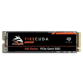 Seagate FireCuda 530 2TB Internal Solid State Drive - M.2 PCIe Gen4 ×4 NVMe 1.4,Transfer speeds up to 7300 MB/s,3D TLC NAND,2550 TBW,1.8M MTBF,and 3-Year Rescue Services (ZP2000GM3A013),Orange,2 TB
