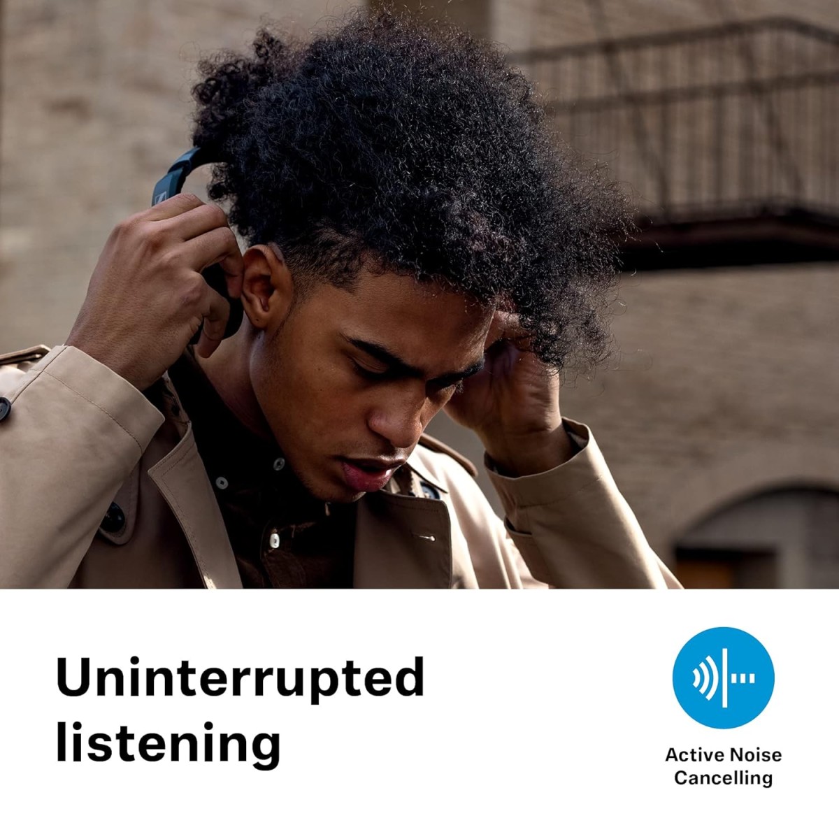 Sennheiser HD 450BT (ANC) Bluetooth 5.0 Wireless Over Ear Headphone with Mic, Designed in Germany, Alexa Built-in - Active Noise Cancellation, 30h Battery,Fast Charging, Foldable, 2Yr WARRANTY - Black