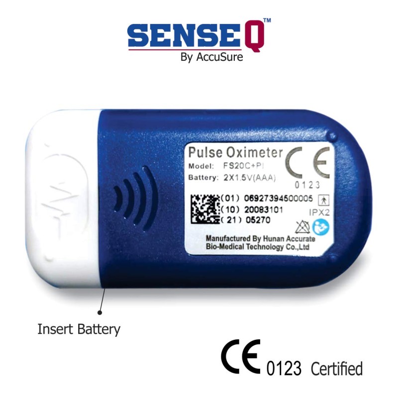 Finger Tip Pulse Oximeter with OLED Display, CE0123 Certified Blue color Finger Tip Pulse Oximeter with OLED Display, CE0123 Certified Blue color