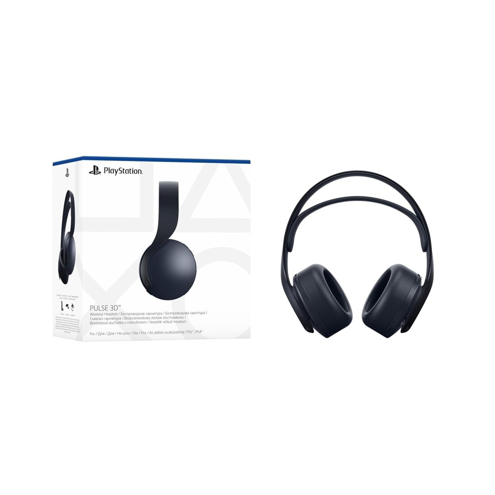 Sony PS5 Pulse 3D Gaming Wireless Over Ear Headset with Dual Noise-Cancellation Mic 12H Battery Black