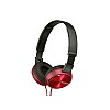 Sony mdrzx310ap over-head headphones with mic red