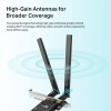 TP-Link AX1800 Wi-Fi 6 High Gain Antennas Bluetooth 5.2 PCIe Adapter, Dual-Band, Low-Profile Bracket, MU-MIMO, Low- Latency Gaming, Supports Windows 10/11, Highly Secure WPA3 (Archer TX20E), Black TP-Link AX1800 Wi-Fi 6 High Gain Antennas Bluetooth 5.2 PCIe Adapter, Dual-Band, Low-Profile Bracket, MU-MIMO, Low- Latency Gaming, Supports Windows 10/11, Highly Secure WPA3 (Archer TX20E), Black