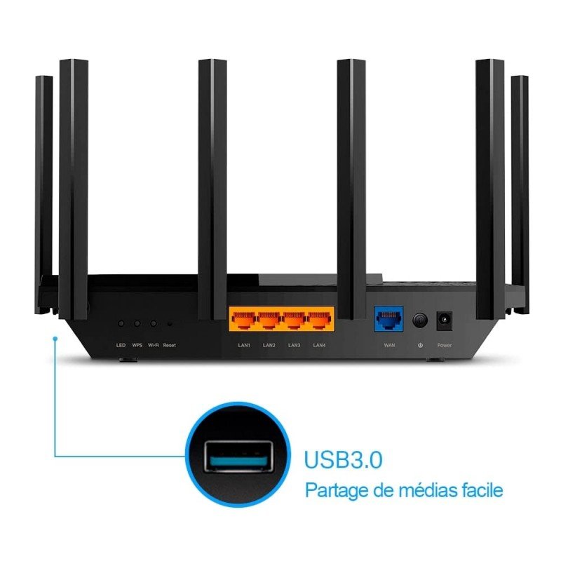 TP-Link Archer AX73 AX5400 Dual Band Gigabit 1000 Mbps Wireless WiFi Wi-Fi 6 Router | 8K Streaming | MU-MIMO OFDMA | USB Sharing | Connect 200+Devices | 1.5 GHz Triple-Core CPU | Beamforming TP-Link Archer AX73 AX5400 Dual Band Gigabit 1000 Mbps Wireless WiFi Wi-Fi 6 Router | 8K Streaming | MU-MIMO OFDMA | USB Sharing | Connect 200+Devices | 1.5 GHz Triple-Core CPU | Beamforming