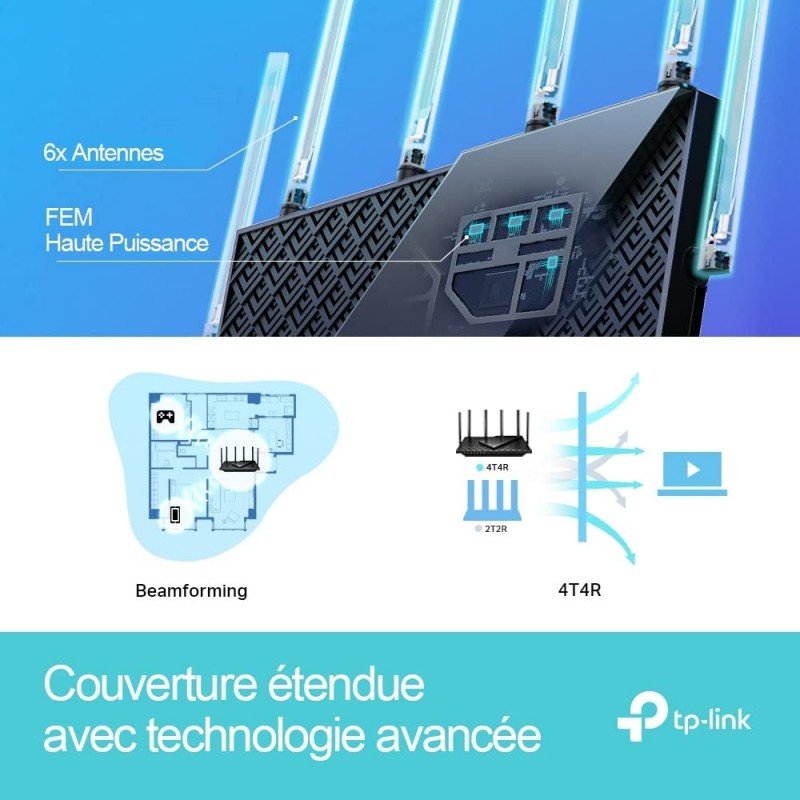 TP-Link Archer AX73 AX5400 Dual Band Gigabit 1000 Mbps Wireless WiFi Wi-Fi 6 Router | 8K Streaming | MU-MIMO OFDMA | USB Sharing | Connect 200+Devices | 1.5 GHz Triple-Core CPU | Beamforming TP-Link Archer AX73 AX5400 Dual Band Gigabit 1000 Mbps Wireless WiFi Wi-Fi 6 Router | 8K Streaming | MU-MIMO OFDMA | USB Sharing | Connect 200+Devices | 1.5 GHz Triple-Core CPU | Beamforming