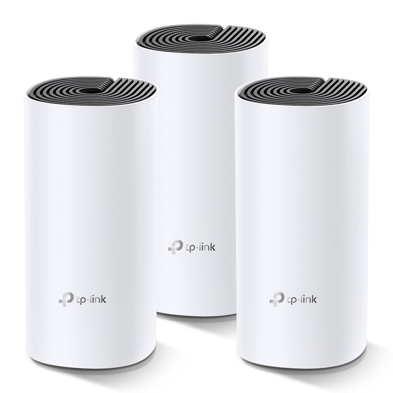TP-Link Deco M4 Whole Home Mesh Wi-Fi System, Seamless Roaming and Speedy (Ac1200), Dual_Band, Work with Amazon Echo/Alexa, Router and Wi-Fi Booster, Parent Control Router, Pack of 3 TP-Link Deco M4 Whole Home Mesh Wi-Fi System, Seamless Roaming and Speedy (Ac1200), Dual_Band, Work with Amazon Echo/Alexa, Router and Wi-Fi Booster, Parent Control Router, Pack of 3