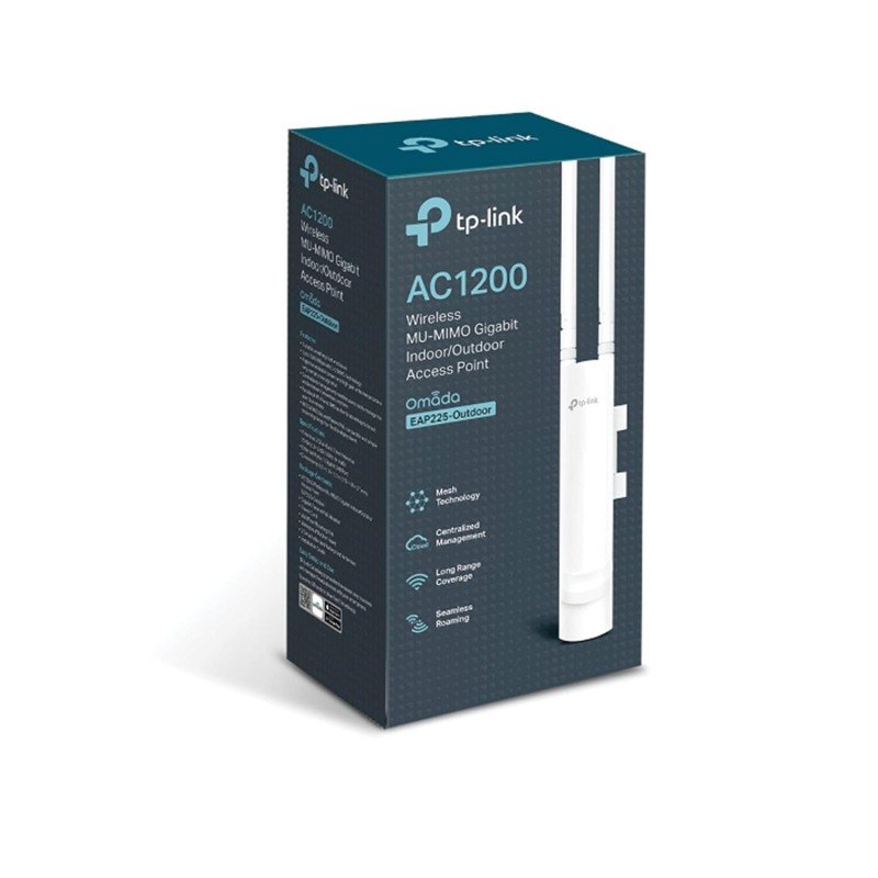 TP-Link EAP225-Outdoor | Omada AC1200 Wireless Gigabit Outdoor Access Point | Business WiFi Solution w/Mesh Support, Seamless Roaming & MU-MIMO | PoE Powered | SDN Integrated | Cloud Access & App TP-Link EAP225-Outdoor | Omada AC1200 Wireless Gigabit Outdoor Access Point | Business WiFi Solution w/Mesh Support, Seamless Roaming & MU-MIMO | PoE Powered | SDN Integrated | Cloud Access & App
