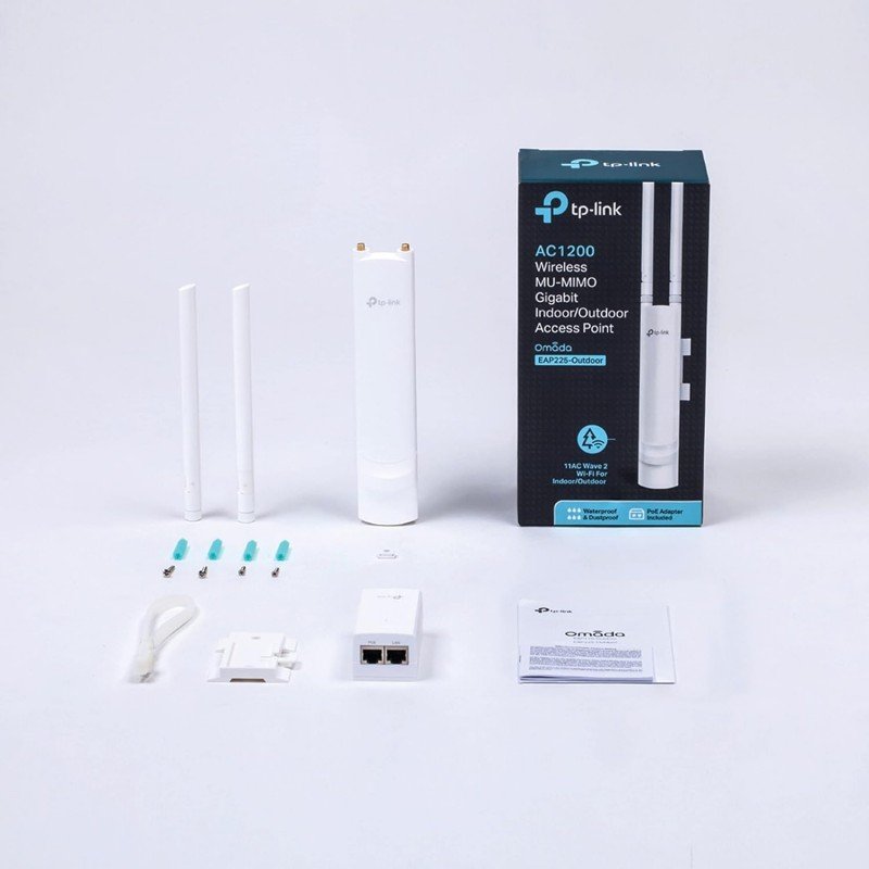TP-Link EAP225-Outdoor | Omada AC1200 Wireless Gigabit Outdoor Access Point | Business WiFi Solution w/Mesh Support, Seamless Roaming & MU-MIMO | PoE Powered | SDN Integrated | Cloud Access & App TP-Link EAP225-Outdoor | Omada AC1200 Wireless Gigabit Outdoor Access Point | Business WiFi Solution w/Mesh Support, Seamless Roaming & MU-MIMO | PoE Powered | SDN Integrated | Cloud Access & App