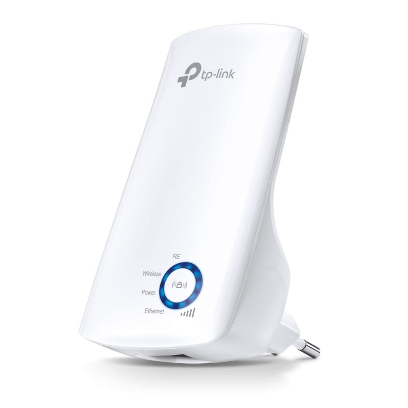 TP-Link TL-WA850RE Single_Band 300Mbps RJ45 Wireless Range Extender, Broadband/Wi-Fi Extender, Wi-Fi Booster/Hotspot with 1 Ethernet Port, Plug and Play, Built-in Access Point Mode, White TP-Link TL-WA850RE Single_Band 300Mbps RJ45 Wireless Range Extender, Broadband/Wi-Fi Extender, Wi-Fi Booster/Hotspot with 1 Ethernet Port, Plug and Play, Built-in Access Point Mode, White