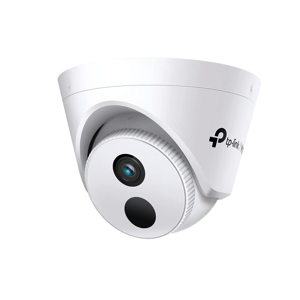 TP-Link VIGI 3MP IR Turret Network Smart Security Camera, Night Vision, AI Detection, H.265+, Corridor Mode, PoE/ 12V DC, Video Enhancement, Remote Control (VIGI C430I(4mm))