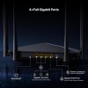 Tenda AC10 AC1200 Wireless Smart Dual-Band Gigabit WiFi Router, MU-MIMO, 4 Gigabit Ports, 867Mbps/5 GHz+ 300Mbps /2.4GHz, Support VPN Server, WiFi Schedule, (Black, Not a Modem) Tenda AC10 AC1200 Wireless Smart Dual-Band Gigabit WiFi Router, MU-MIMO, 4 Gigabit Ports, 867Mbps/5 GHz+ 300Mbps /2.4GHz, Support VPN Server, WiFi Schedule, (Black, Not a Modem)