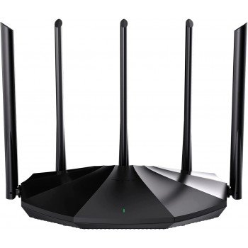 Tenda RX2 Pro WiFi 6 AX1500 Smart WiFi Router, Dual Band Gigabit Wireless Internet WiFi 6 Router, 5 * 6dBi High-Gain Antennas, 3 Gigabit LAN Ports, WPA3+OFDMA+MU-MIMO (Black)