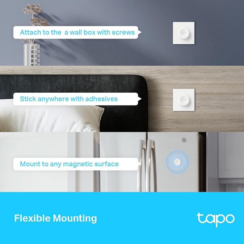 Tp-Link Tapo S200D Smart Remote Dimmer Switch, Multiple Ways Control, Real-Time Notifications, No Wire Required, Battery Included, Tapo Hub Required Sold Separately, Easy Setup And Use Tp-Link Tapo S200D Smart Remote Dimmer Switch, Multiple Ways Control, Real-Time Notifications, No Wire Required, Battery Included, Tapo Hub Required Sold Separately, Easy Setup And Use