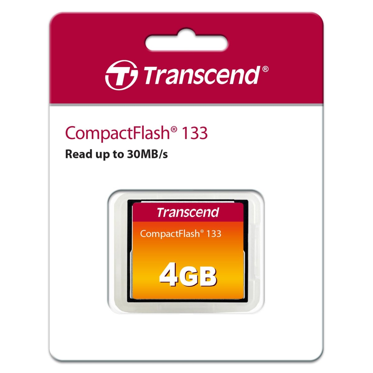 Transcend 4GB 133x Ultra Speed Compact Flash Card (TS4GCF133)