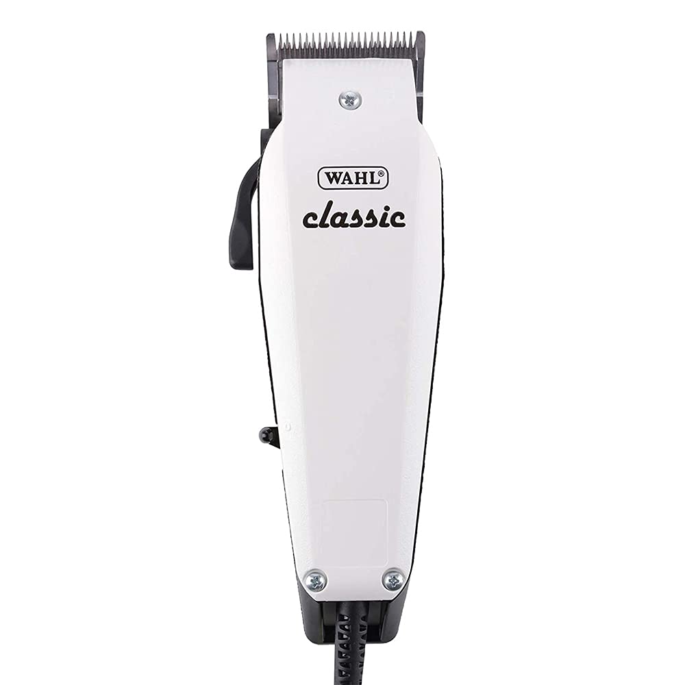 Wahl 08747-024 Corded Classic Series Clipper for Unisex; 6000 Rpm; 1-2 Mm Cutting Lengths; Taper Blades For Tapering And Fading; White