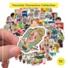 YellowCult™ 100pcs Big Bang Theory Random No-Duplicate Vinyl Stickers Pack to Customize Laptop, MacBook, Refrigerator, Bike, Guitar, Luggage [Waterproof Stickers - The Bing Bang Theory Collection]