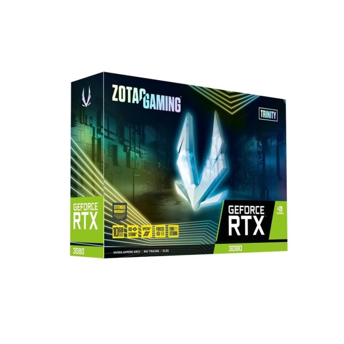 Zotac Gaming Geforce RTX 3080 Trinity Oc Lhr Gddr6X 10Gb 320 Bit Pcie 4 Graphics Card with Icestorm 2.0 Cooling,Spectra 2.0 Lighting & 5 Yrs Warranty(3 Yrs Warranty+2 Yrs Extended Warranty)-Pci_E_X16 Zotac Gaming Geforce RTX 3080 Trinity Oc Lhr Gddr6X 10Gb 320 Bit Pcie 4 Graphics Card with Icestorm 2.0 Cooling,Spectra 2.0 Lighting & 5 Yrs Warranty(3 Yrs Warranty+2 Yrs Extended Warranty)-Pci_E_X16