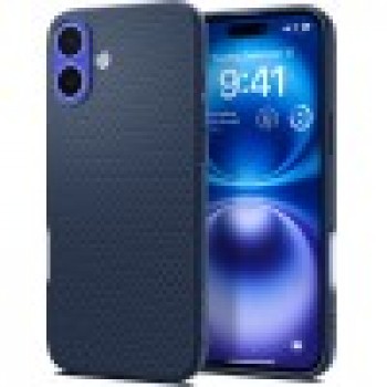 Spigen Back Cover for Apple iPhone 16  (Blue, Grip Case, Pack of: 1)